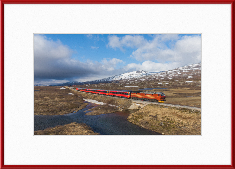 NSB Di 4 Nattog Saltfjellet - Great Pictures Framed