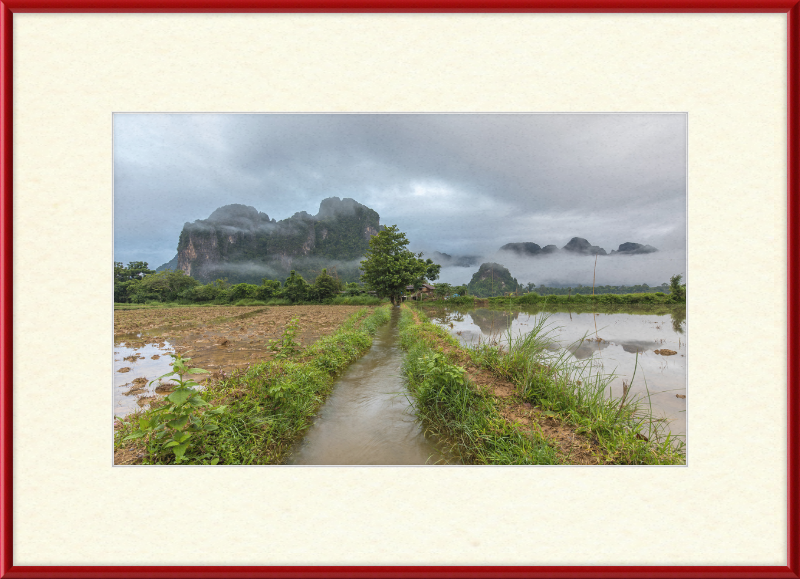 A Stream in the Countryside of Vang in Norway - Great Pictures Framed