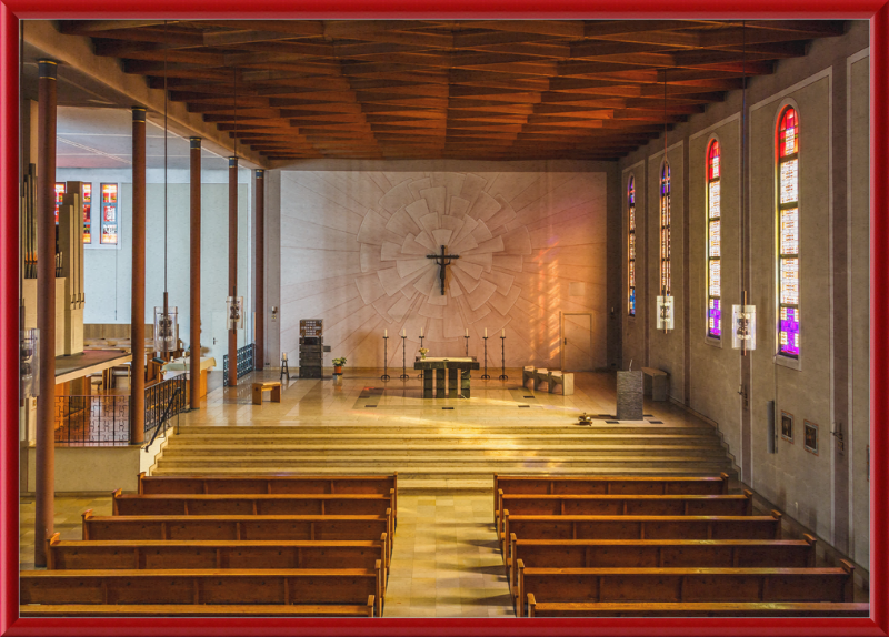 The Interior of BMV Church in Essen, Germany - Great Pictures Framed