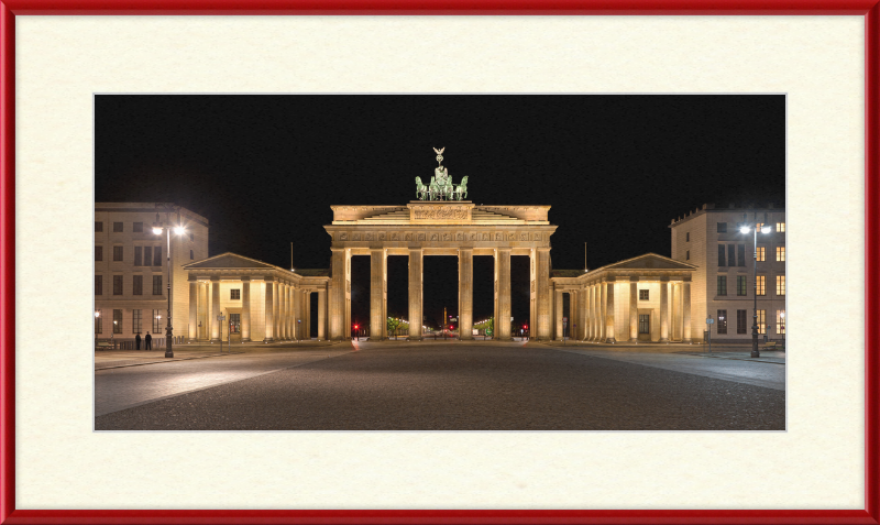 The Brandenburg Gate at Night - Great Pictures Framed