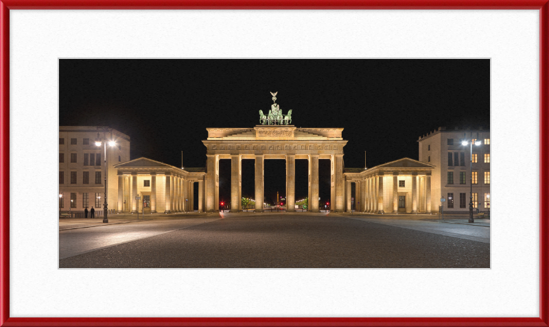 The Brandenburg Gate at Night - Great Pictures Framed