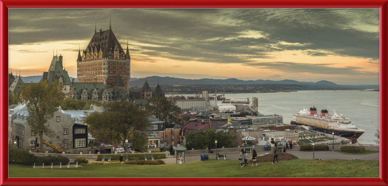 Château Frontenac and Surrounding City - Great Pictures Framed