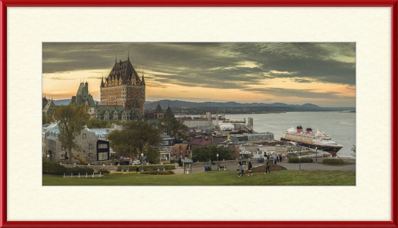 Château Frontenac and Surrounding City - Great Pictures Framed
