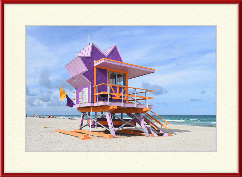 Lifeguard Stand, Miami Beach - Great Pictures Framed