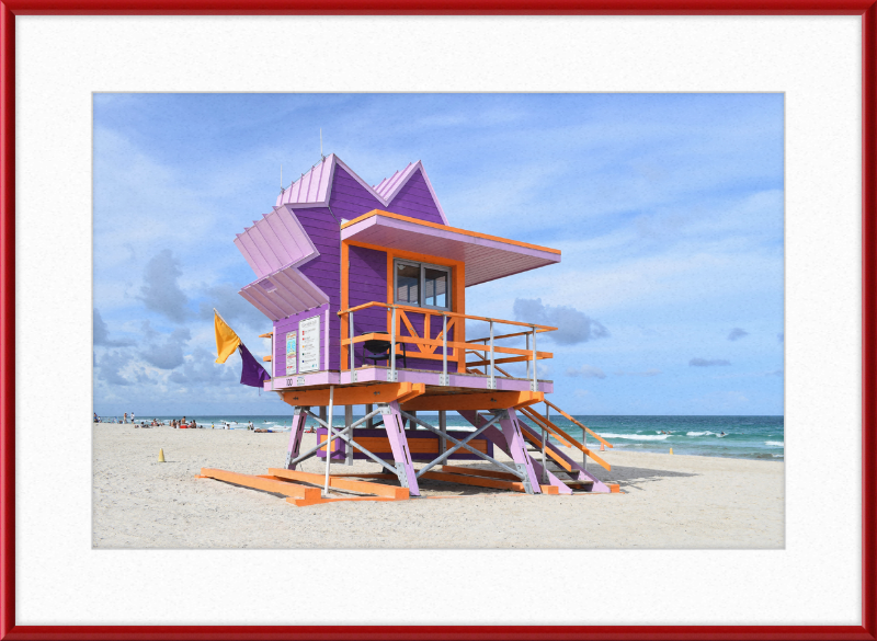 Lifeguard Stand, Miami Beach - Great Pictures Framed