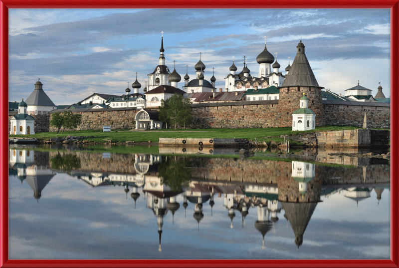Fortress Wall and Domes of the Cathedrals of the Solovetsky Monastery - Great Pictures Framed