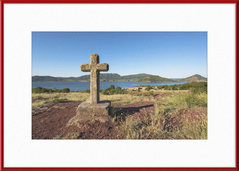The Wooden Cross at Salagou Lake - Great Pictures Framed