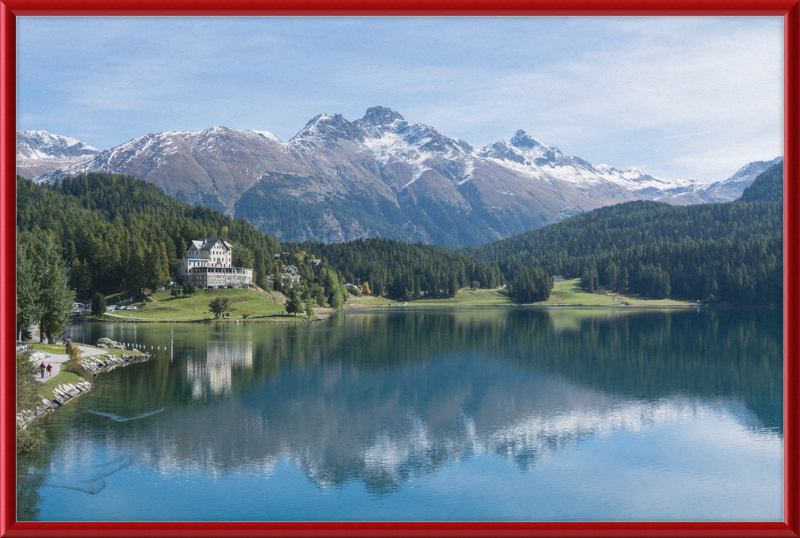 Sankt Moritz Lake Piz Muragl - Great Pictures Framed