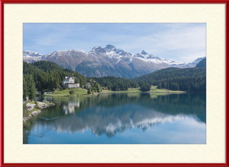 Sankt Moritz Lake Piz Muragl - Great Pictures Framed
