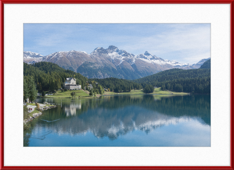 Sankt Moritz Lake Piz Muragl - Great Pictures Framed