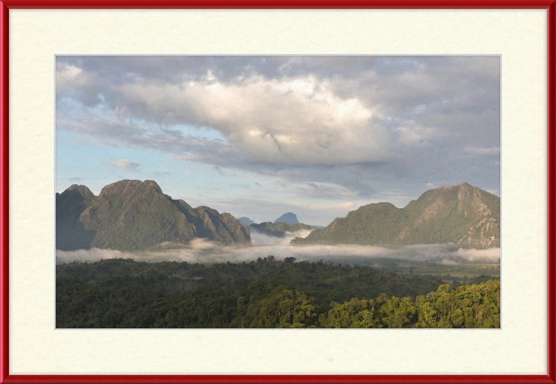 View from Mount Nam Xay, Vang Vieng, Laos - Great Pictures Framed