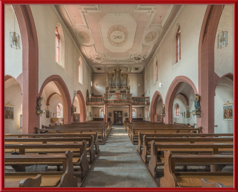 Mariä Geburt, Höchberg, Nave and Organ - Great Pictures Framed