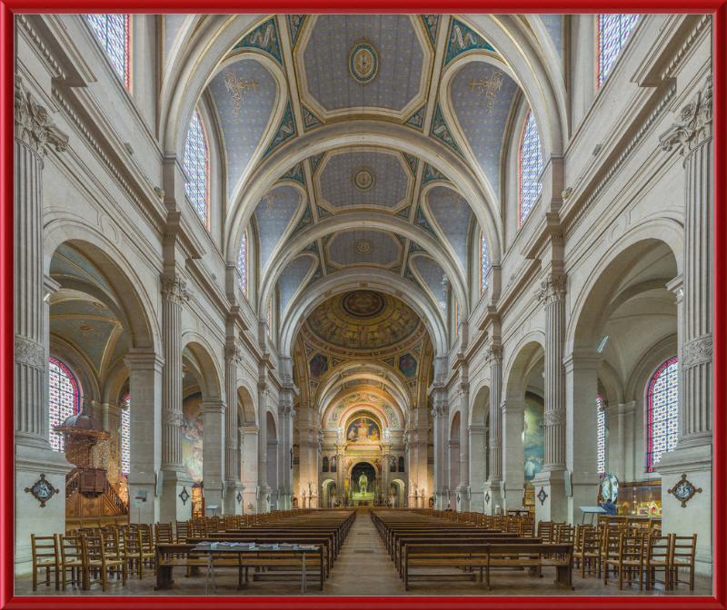 Inside the Church of Saint-François-Xavier - Great Pictures Framed