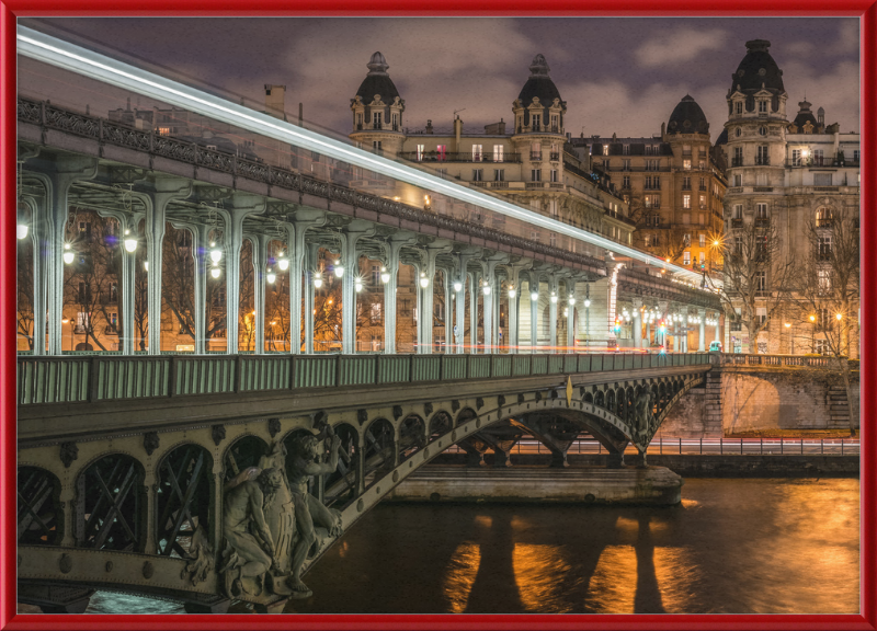 Pont de Bir-Hakeim and View on the 16th Arrondissement of Paris - Great Pictures Framed