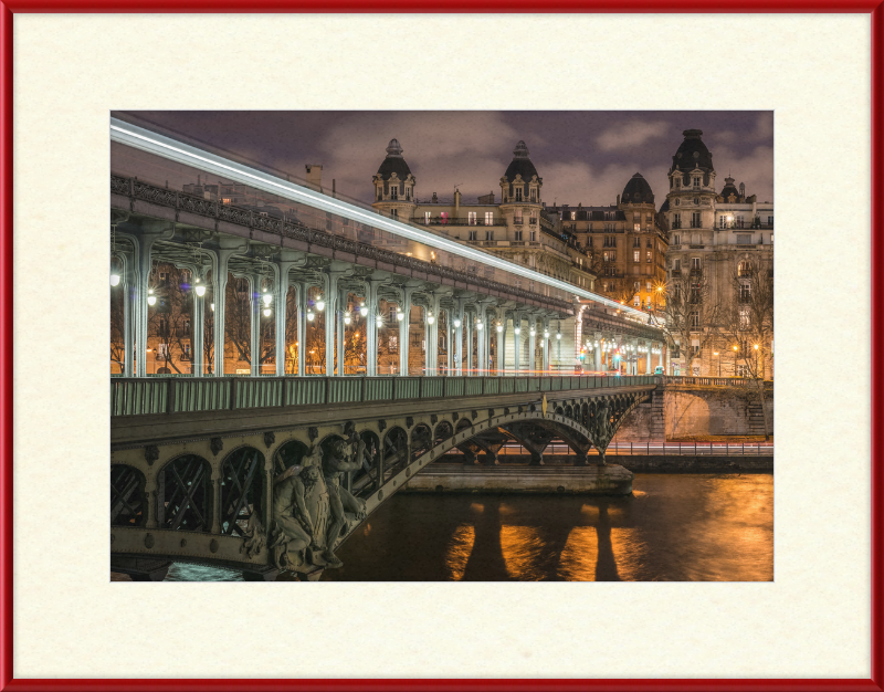 Pont de Bir-Hakeim and View on the 16th Arrondissement of Paris - Great Pictures Framed