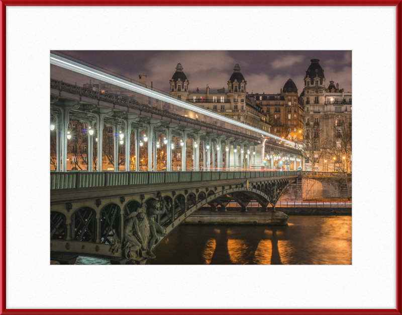 Pont de Bir-Hakeim and View on the 16th Arrondissement of Paris - Great Pictures Framed