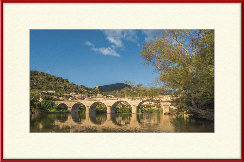 Pont sur l'Orb, Roquebrun - Great Pictures Framed