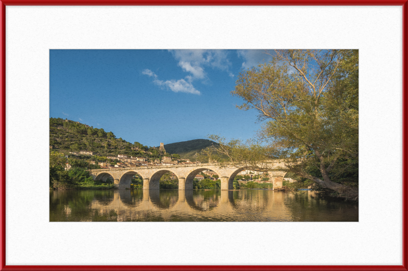 Pont sur l'Orb, Roquebrun - Great Pictures Framed
