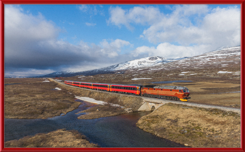 NSB Di 4 Nattog Saltfjellet - Great Pictures Framed