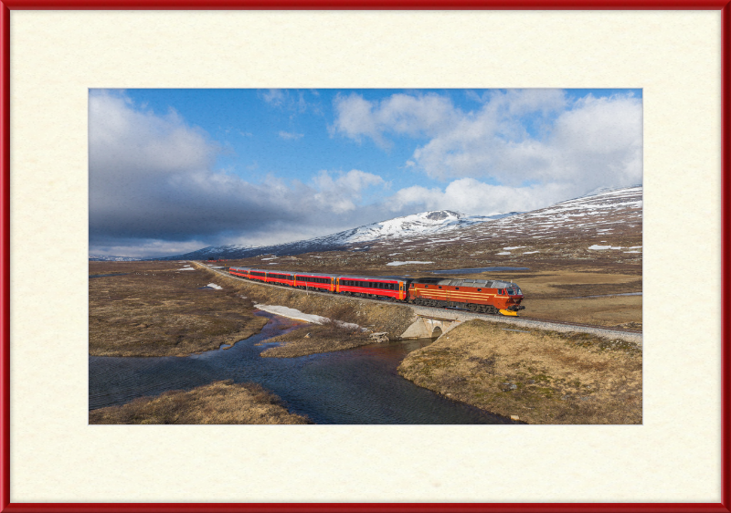 NSB Di 4 Nattog Saltfjellet - Great Pictures Framed