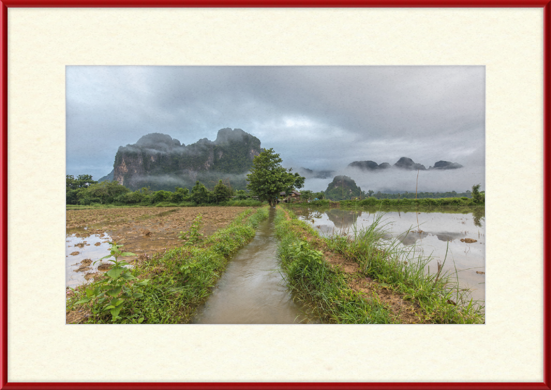 A Stream in the Countryside of Vang in Norway - Great Pictures Framed