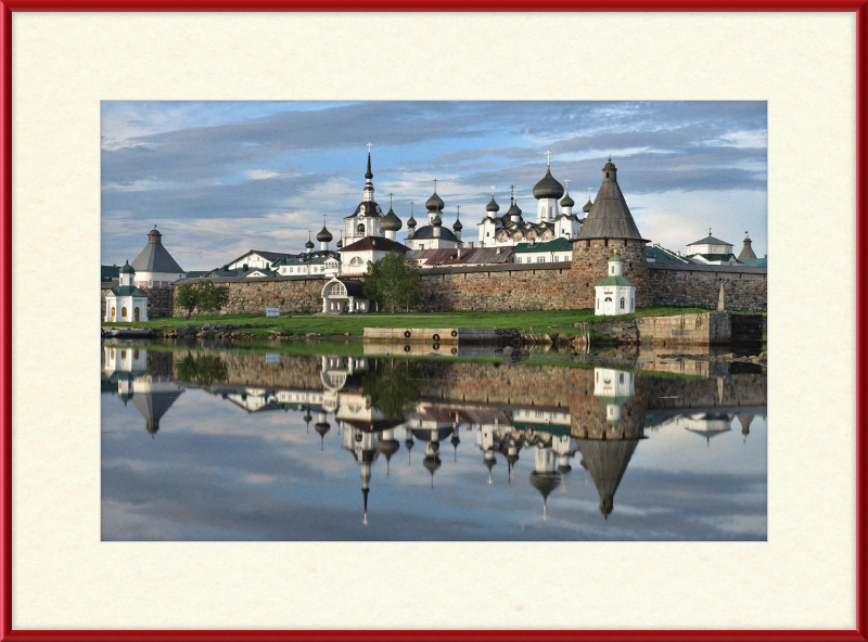 Fortress Wall and Domes of the Cathedrals of the Solovetsky Monastery - Great Pictures Framed