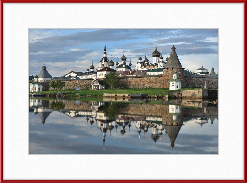 Fortress Wall and Domes of the Cathedrals of the Solovetsky Monastery - Great Pictures Framed