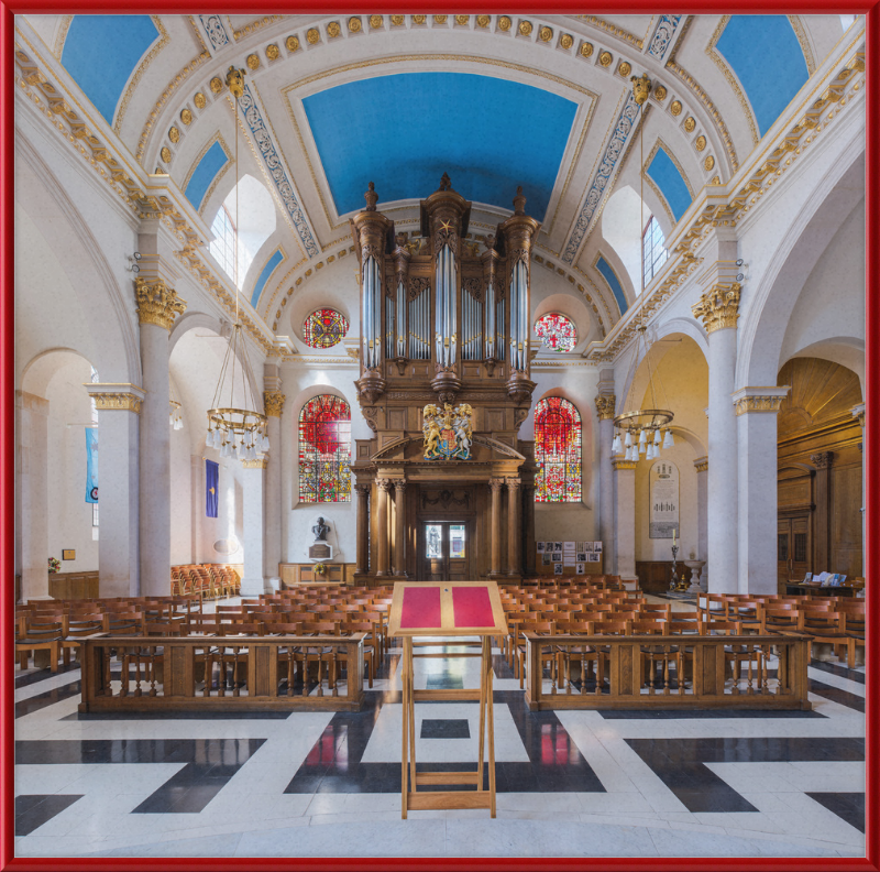 St Mary-le-Bow Church Interior 2, London, UK - Great Pictures Framed