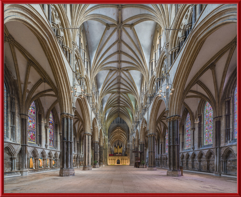 Lincoln Cathedral Nave 1, Lincolnshire, UK - Great Pictures Framed