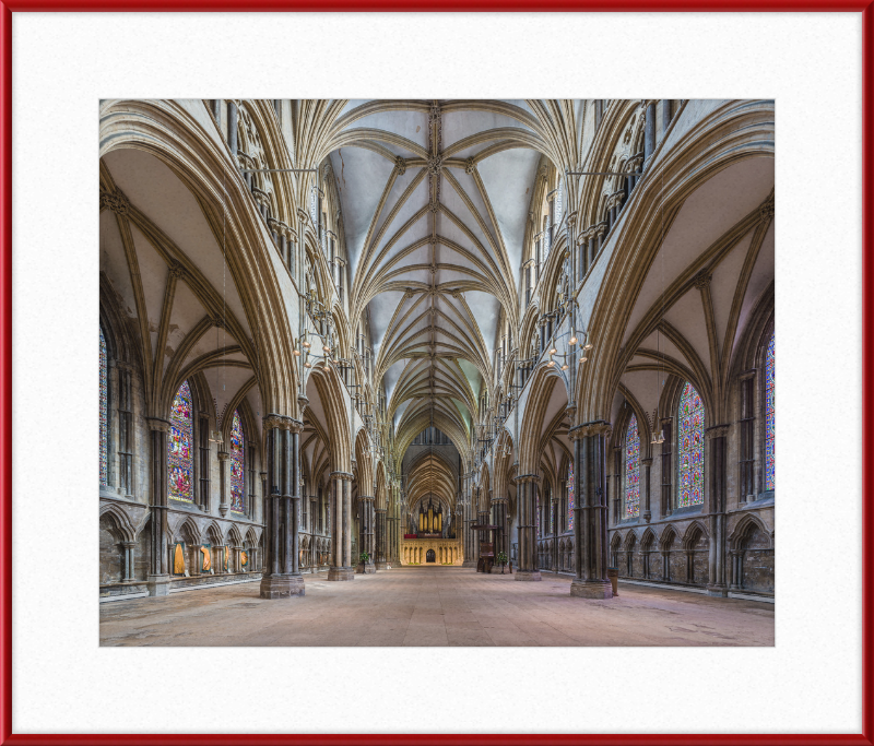 Lincoln Cathedral Nave 1, Lincolnshire, UK - Great Pictures Framed