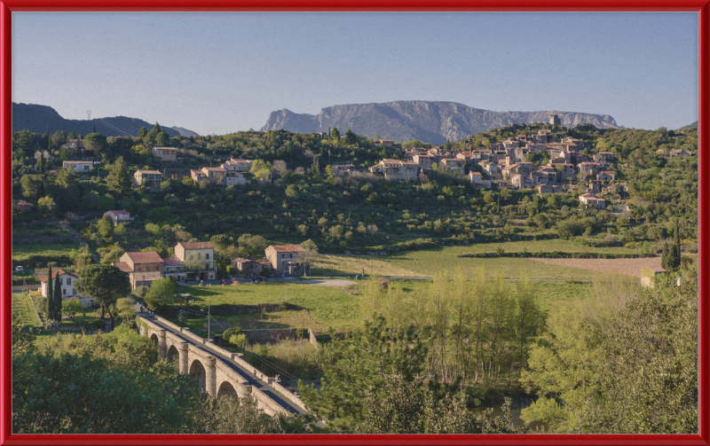 Village of Vieussan, Hérault, France - Great Pictures Framed