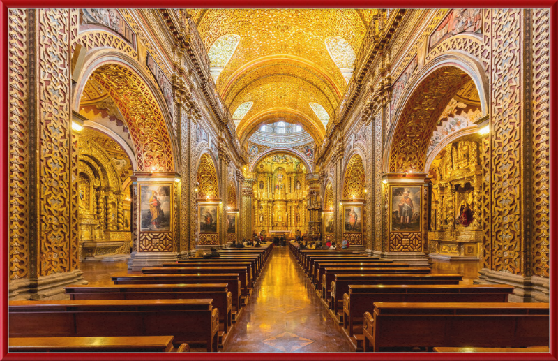 Iglesia de La Compañía - Great Pictures Framed