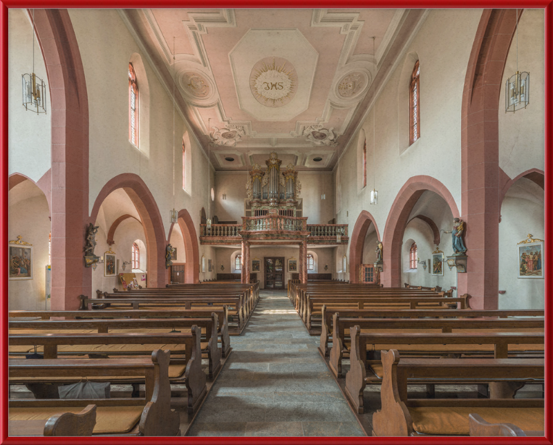 Mariä Geburt, Höchberg, Nave and Organ - Great Pictures Framed