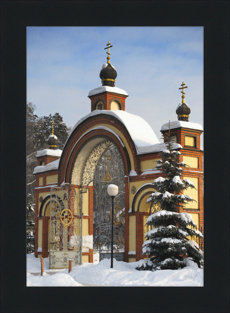Gate to the Peter and Paul Church near Moscow - Great Pictures Framed
