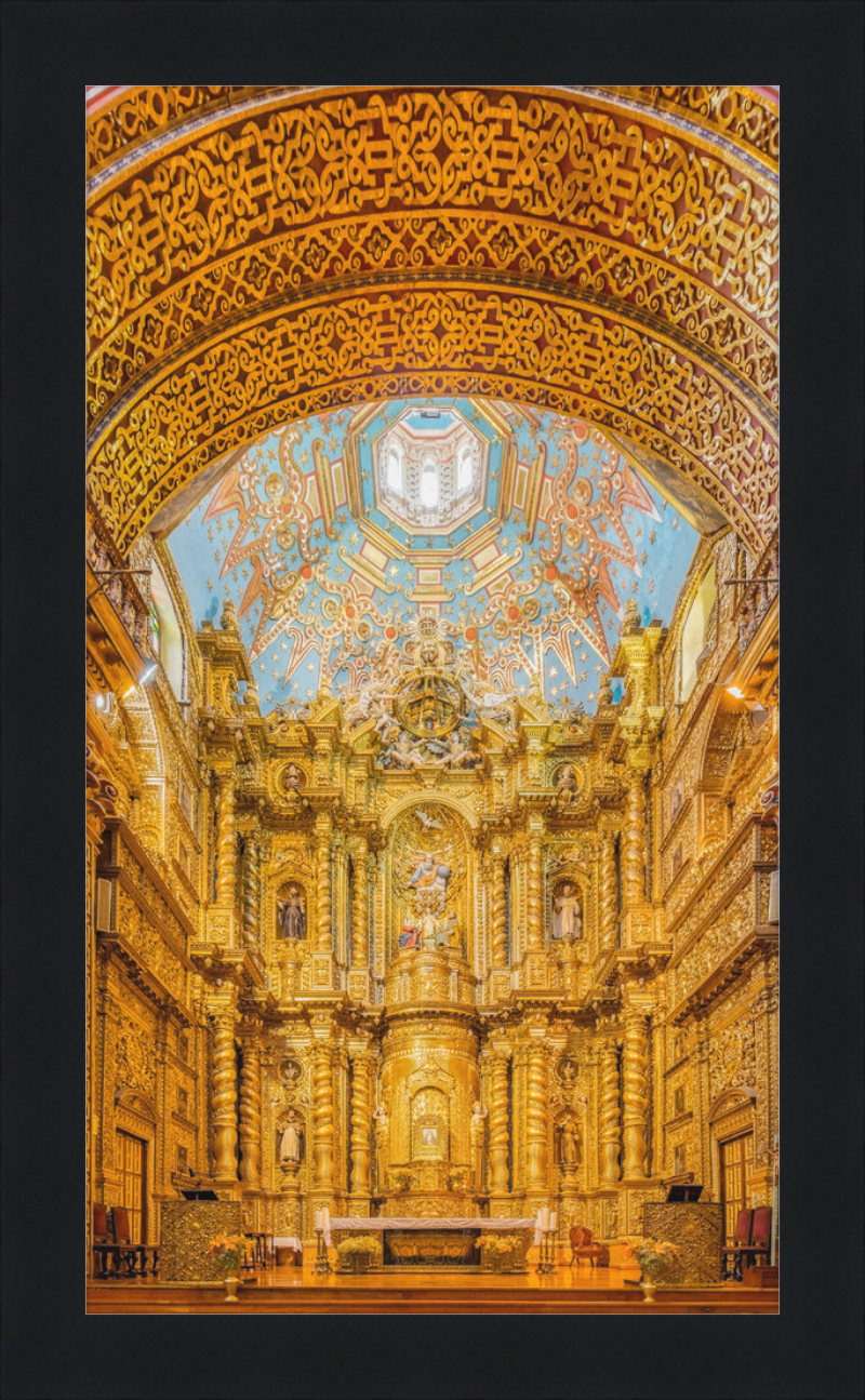 The Glorious Gold-Leafed Interiors of Iglesia de La Compañía, Quito - Great Pictures Framed