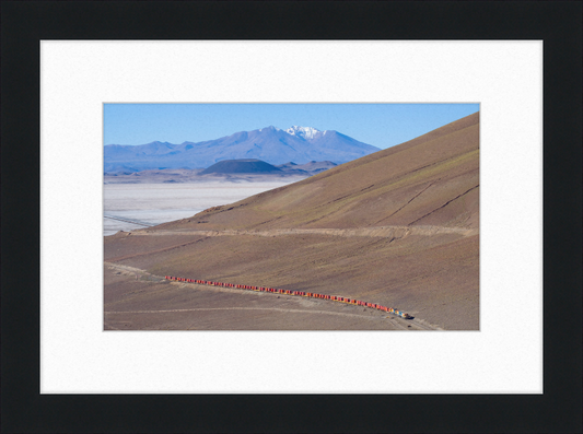 Trains on the Salar de Carcote - Great Pictures Framed