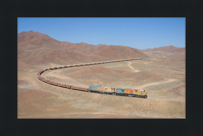 A Train in the Desert - Great Pictures Framed