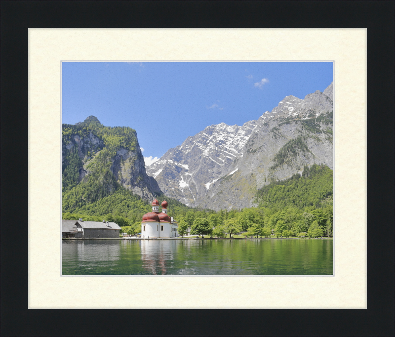 Koenigssee - St. Bartholomew's Church - Great Pictures Framed
