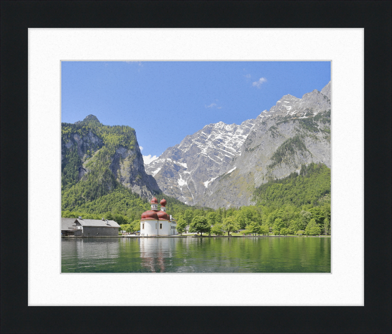 Koenigssee - St. Bartholomew's Church - Great Pictures Framed