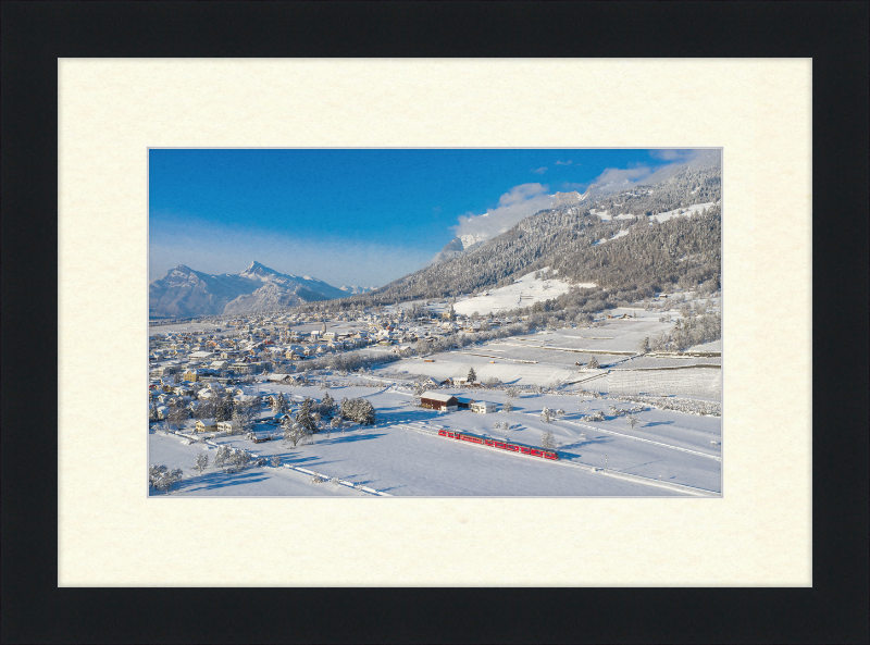 RhB ABe 8-12 Malans Winter - Great Pictures Framed