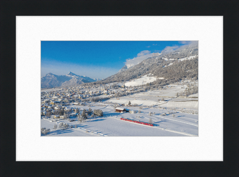 RhB ABe 8-12 Malans Winter - Great Pictures Framed