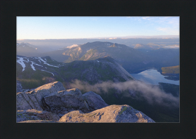 Mørsvikbotn Seen from Blåfjell - Great Pictures Framed