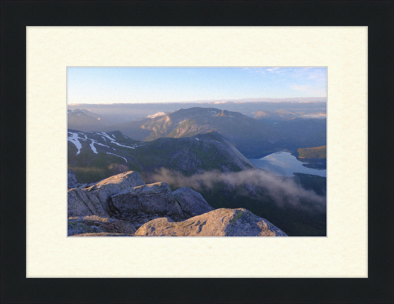 Mørsvikbotn Seen from Blåfjell - Great Pictures Framed