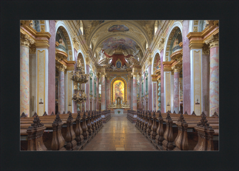 Interior View of the Jesuit Church in Vienna, Austria - Great Pictures Framed