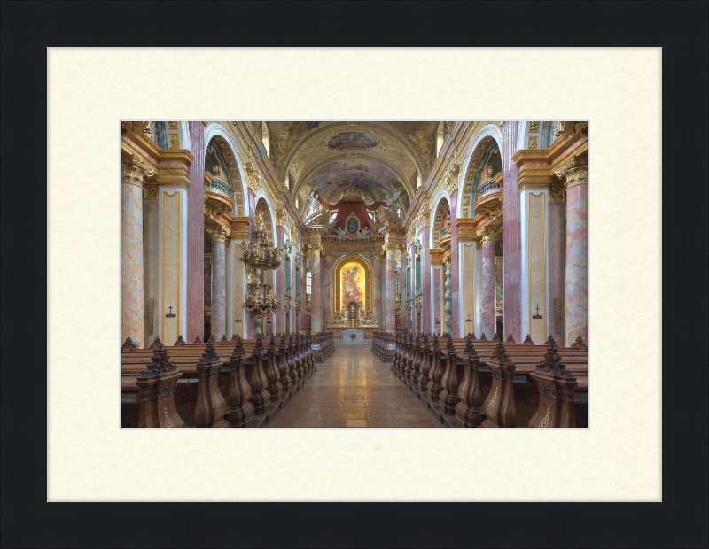 Interior View of the Jesuit Church in Vienna, Austria - Great Pictures Framed