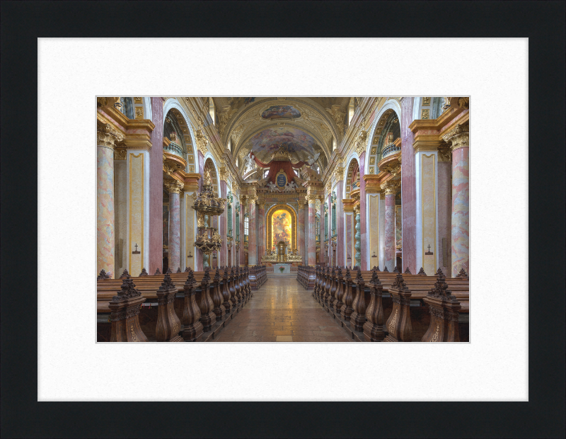 Interior View of the Jesuit Church in Vienna, Austria - Great Pictures Framed