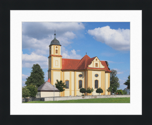 St Mary Pilgrimage Church, Zöbingen, Germany - Great Pictures Framed