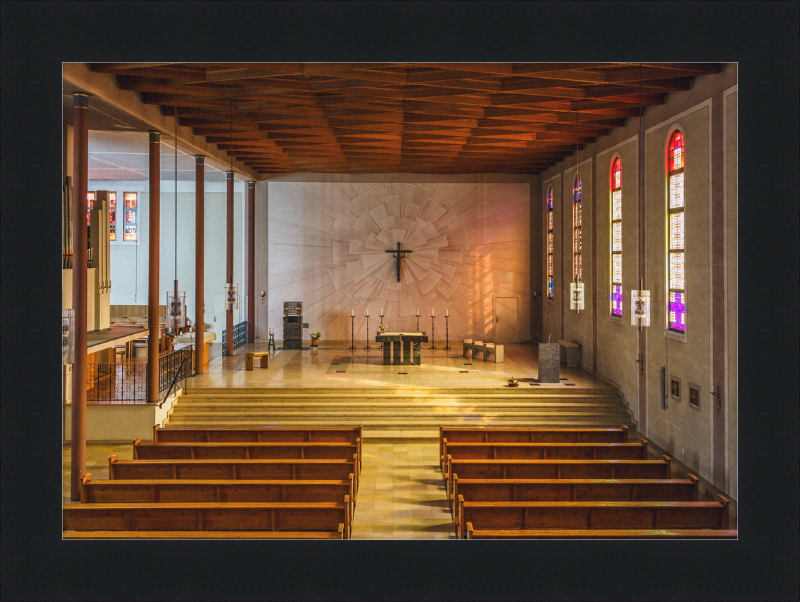 The Interior of BMV Church in Essen, Germany - Great Pictures Framed
