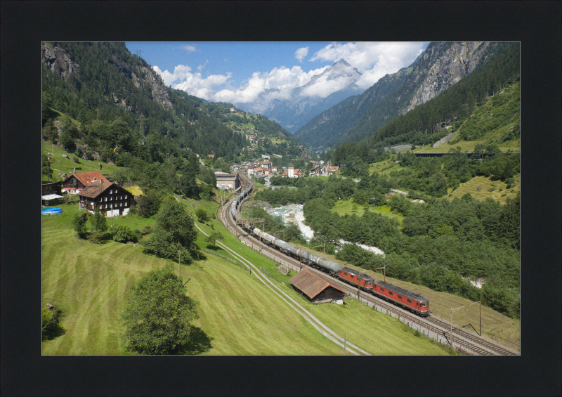 SBB Re 6-6 Re 4-4 Gurtnellen - Great Pictures Framed