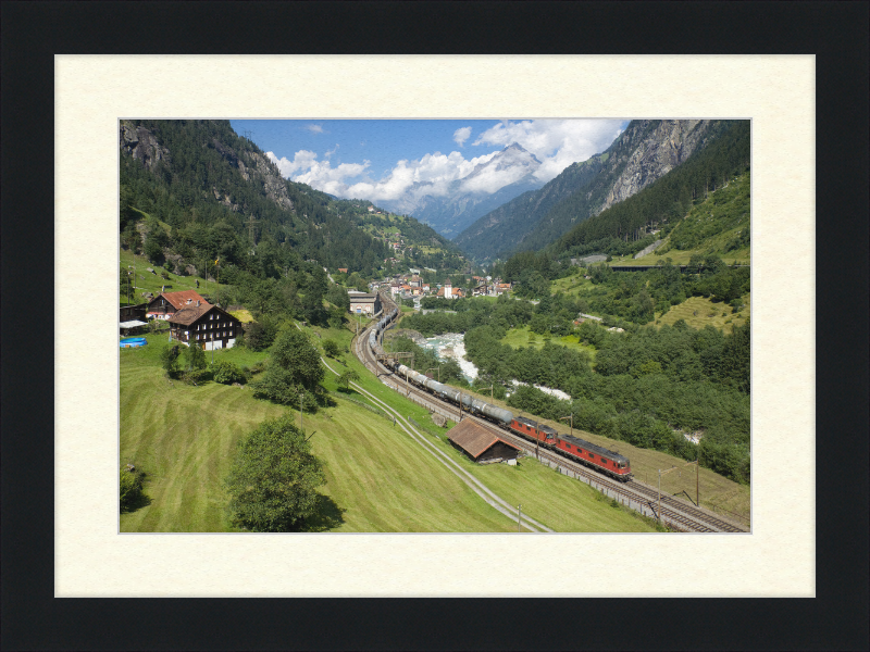SBB Re 6-6 Re 4-4 Gurtnellen - Great Pictures Framed